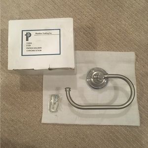 York Chrome Toilet Paper Holder NIB